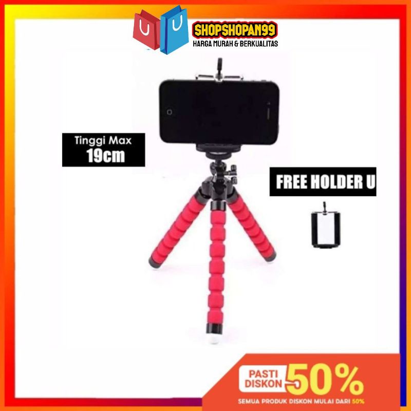 Tripod Spider fleksibel free Holder U / Tripod mini / Tripod HP &amp; Kamera