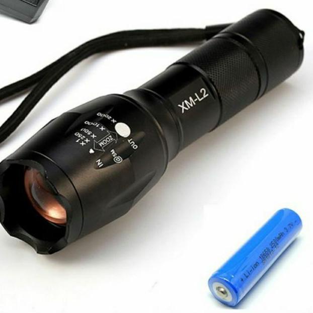 ✭ PAKET FULSET SENTER XM-L2 8000LUMENS / SENTER LED TACTICAL CREE XM-L2 ➸
