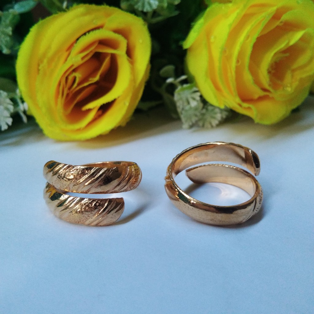 Cincin Palembang lapis emas 24k model 06