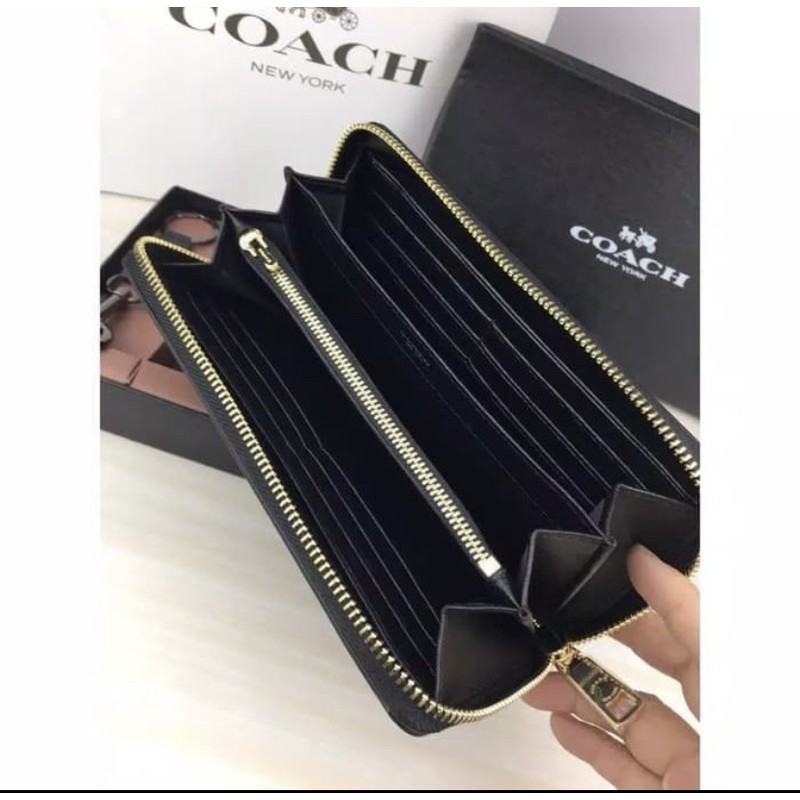 COACH LONG WALLET ACCORDION ZIP WALLET ORIGINAL 100%