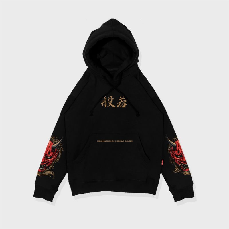 PULLOVER HOODIE HANNYA KYOGEN V2 / Hoodie Memphis / Hoodie Memphisorigins / Jaket Memphisorigins / Hoodie Roughneck / Crewneck Roughneck / Jaket Roughneck