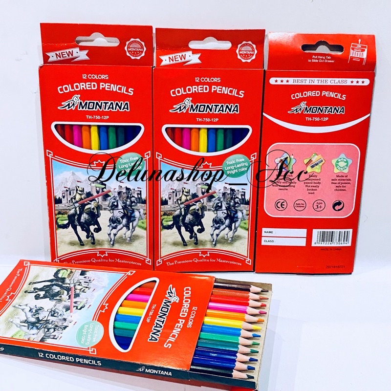 color pensil kayagi Pensil Warna stark station.1 pensil warna panjang 12 Pc 24 Warna KY-CP1224-Montana