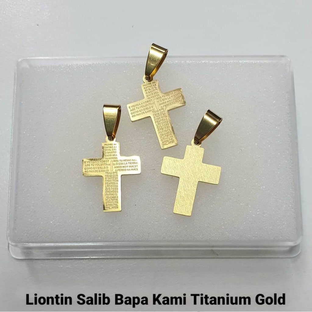 BANDUL / LIONTIN TITANIUM SALIB DOA BAPA KAMI