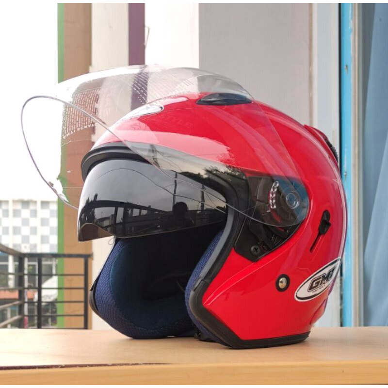 HELM SEPEDA MOTOR HELM HALF FACE GMT/HELM DOUBLE VISOR/HELM MOTOR SNI/HELM MURAH/HELM PRIA DEWASA/HELM PROMO ORIGINAL