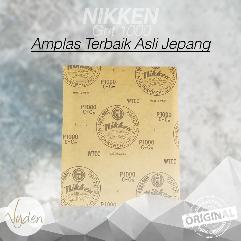 MURAH Amplas Sanding Paper Nikken Grit 1000 Cat Mobil Motor