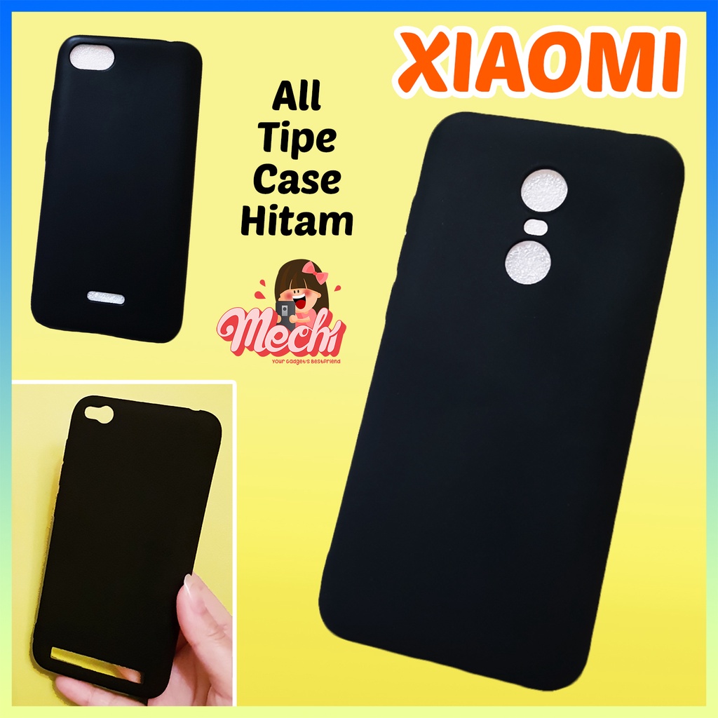 Case Hitam Redmi Note 2 3 Pro 4 4X 5 5A Prime Note 6 7 8 9 Pro 10s 10+ 10 Pro Plus 11 11s 11E 12 Pro