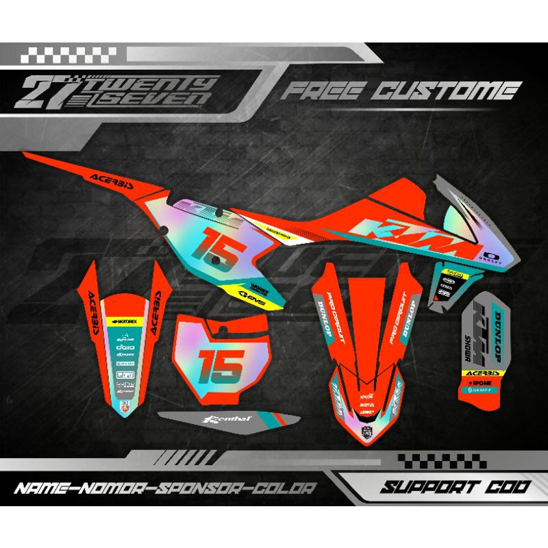 DECAL KTM 250 2017 DECAL STICKER KTM 250