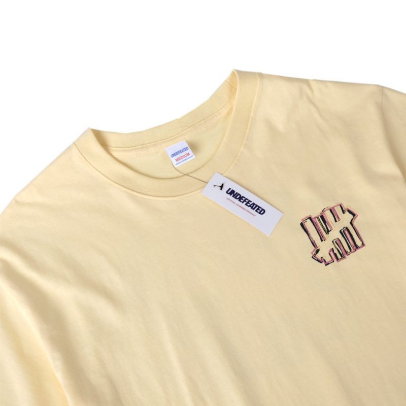 Undefeated scribble icon T-shirt yellow