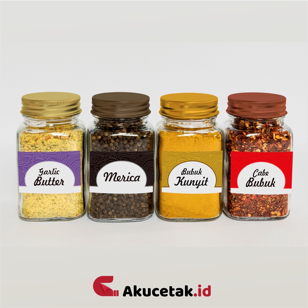

Sticker Label Bumbu Dapur Toples / Cetak Stiker Nama Bumbu Dapur