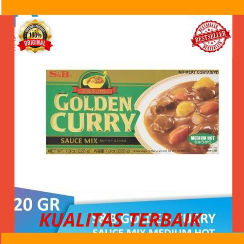 

New S&B Golden Curry Sauce Mix - MEDIUM HOT 220 GR