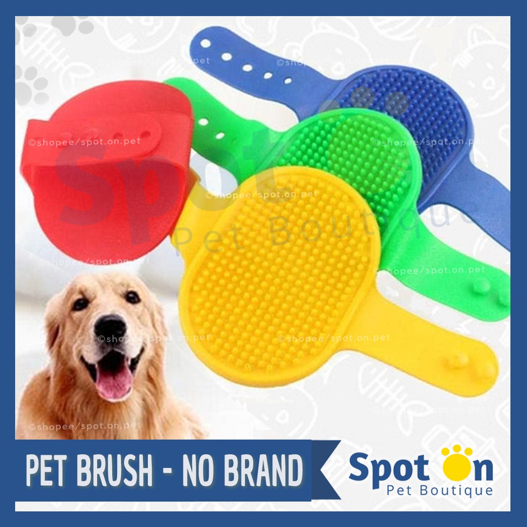 Pet Brush Kucing &amp; Anjing Premium | Sisir Grooming Anjing Kucing | Sisir Mandi Karet Hewan Petbrush