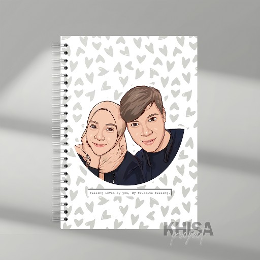 

CUSTOM NOTEBOOK ANIMASI / ILLUSTRATOR / FACE CLOSE UP /GIFT