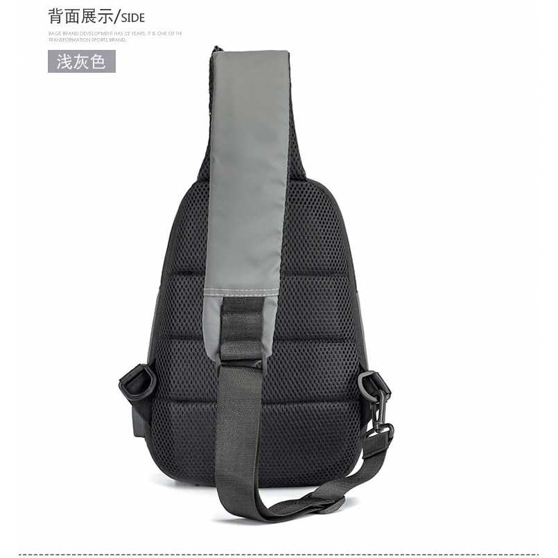 Nunnuburn Tas Selempang Sling Bag Oxford dengan USB Charger Port - 817