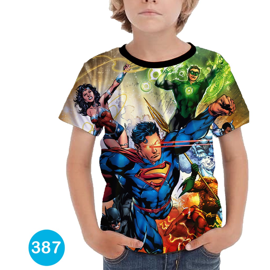 Baju Anak Superman 3D Baju Serial Kartun Anak #387