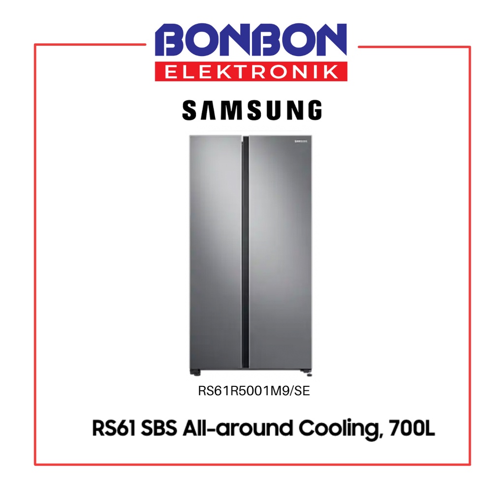 Samsung Kulkas Side by Side RS61R5001M9 All-Around Cooling 700L RS61