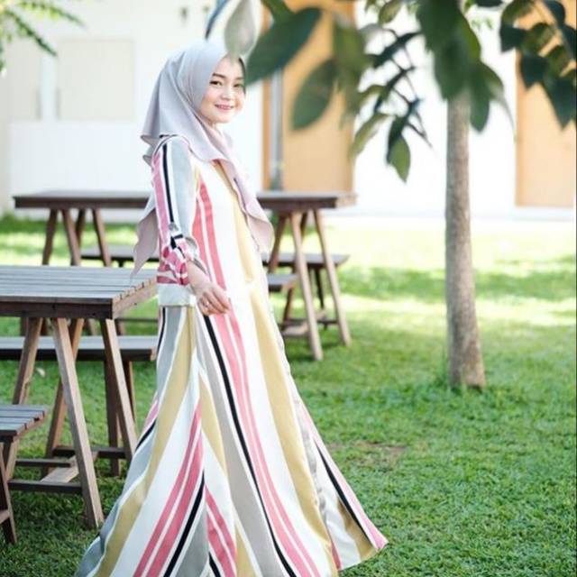 Gamis Aneuku Emia Stripes