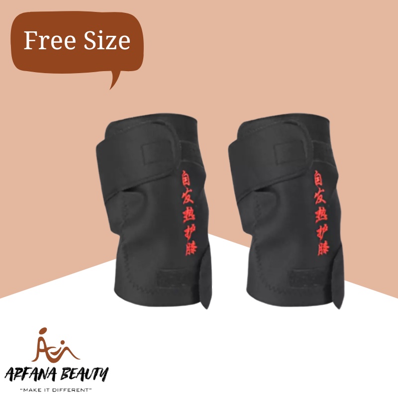 Sabuk Terapi Kaki Pemanas Lutut Magnetik Therapy Self Heating Knee Pad Isi 1 Pasang 2 Buah CHS1502