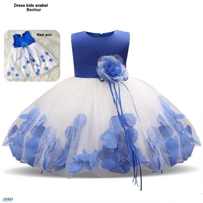 Gaun Anak - Ulang - Cewe Dress Dress 3-6 Umur Jf Tahun Pesta Gaun Anak Anabel Thn