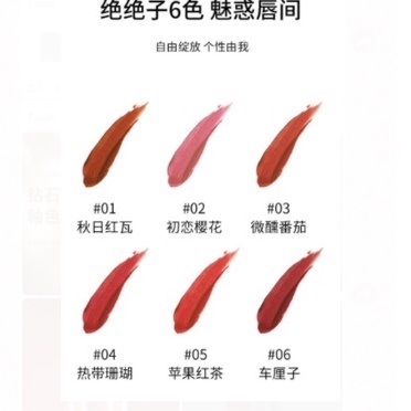 LAMEILA Lip Glaze Lipstick Pelembab Tahan Lama Lip Gloss Pewarna 1042 By AURORA