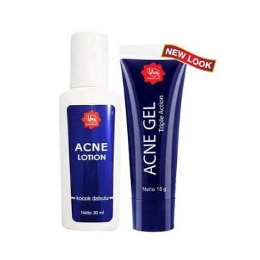 Viva Acne Gel 15g / Lotion 30ml Triple Action | Whitening Cream Bekas Jerawat