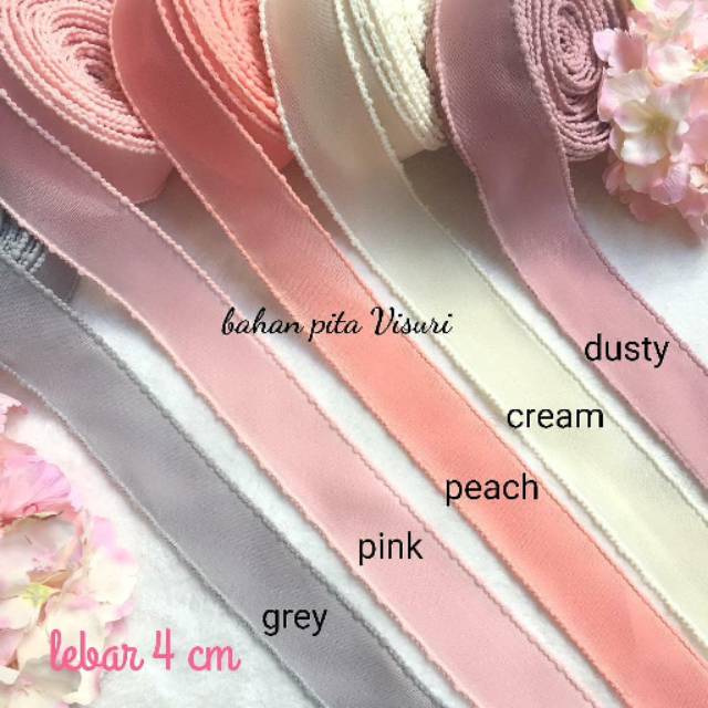 Pita Korea Garis Dua 4 cm per yard(90 cm)