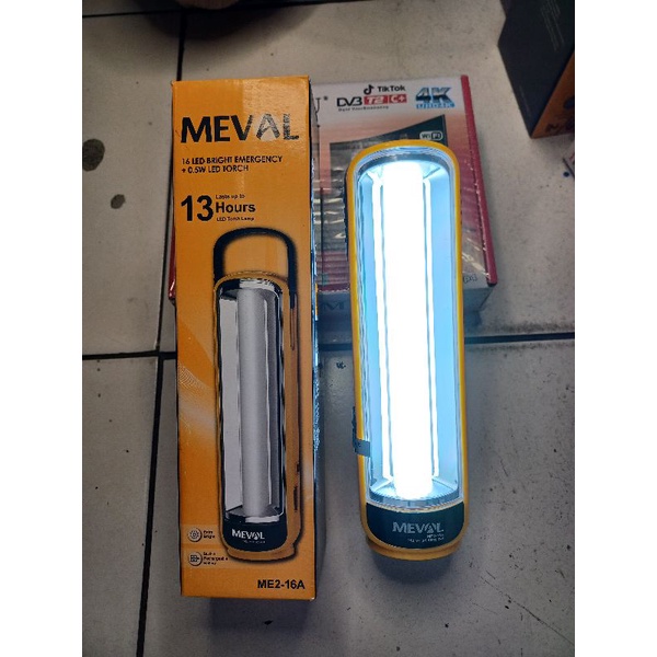 Lampu Emergency Lampu Darurat 16 LED Merek MEVAL