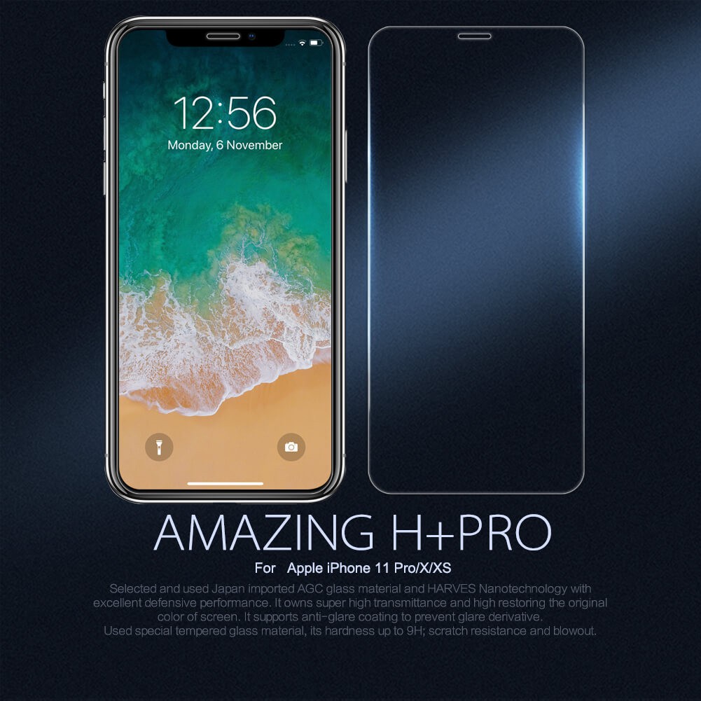 AUTHENTIC Tempered glass IPHONE X / XS Thickness 0.2mm H+P