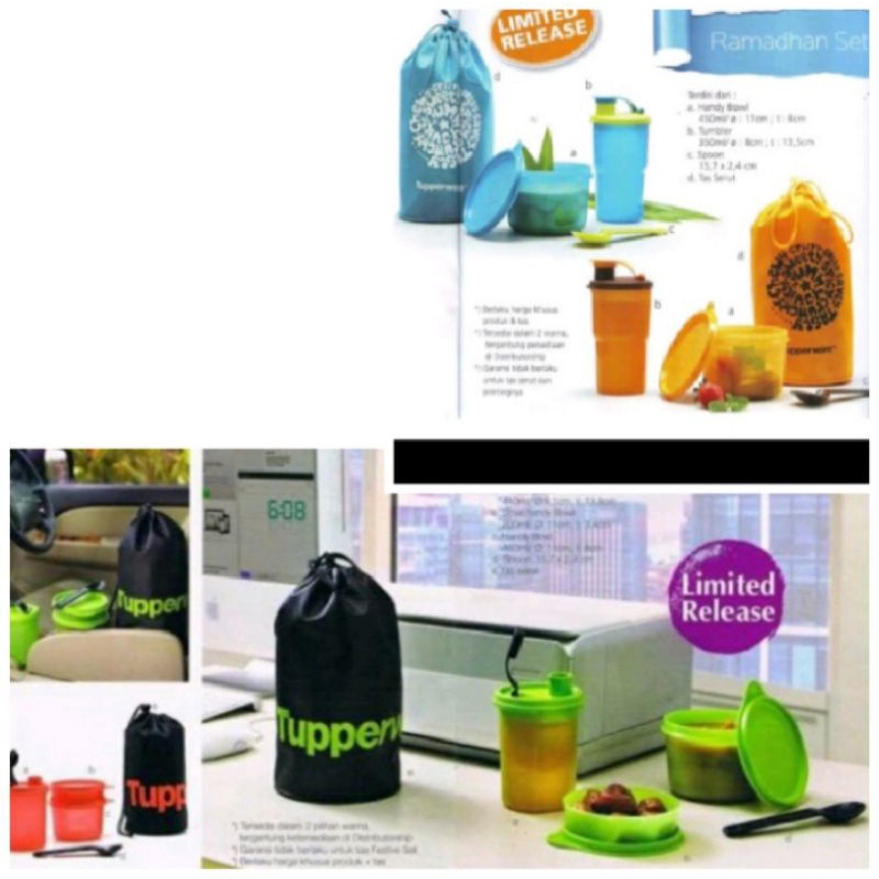 Festive set dan Ramadhan set (tempat bekal Tupperware)