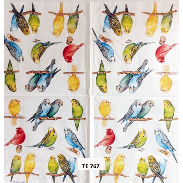 TISU NAPKIN DECOUPAGE EROPAH 33X33 CM TE 767 TTS