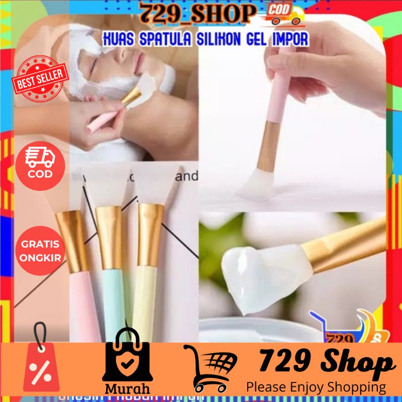 Spatula SIlikon Kuas Maske  Wajah Korean Style Impor Premium Best Seller