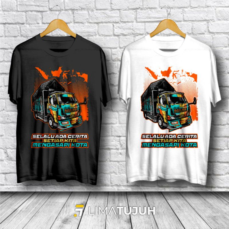 Kaos Truck / Kaos Truck Mania / Kaos CCTV Truck / Kaos Distro Murah Sablon DTF