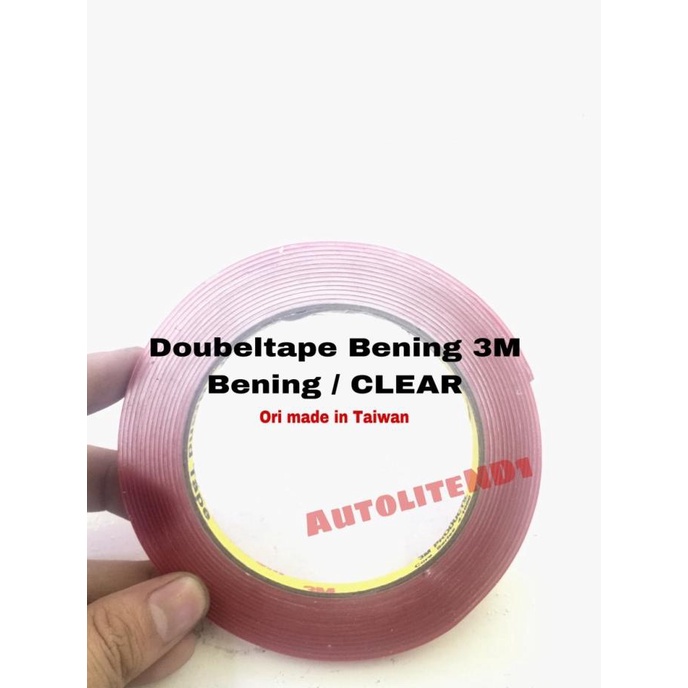 

DOUBLE TAPE 3M BENING 6mm CLEAR ORI TAIWAN and-off91 Kualitas Baik