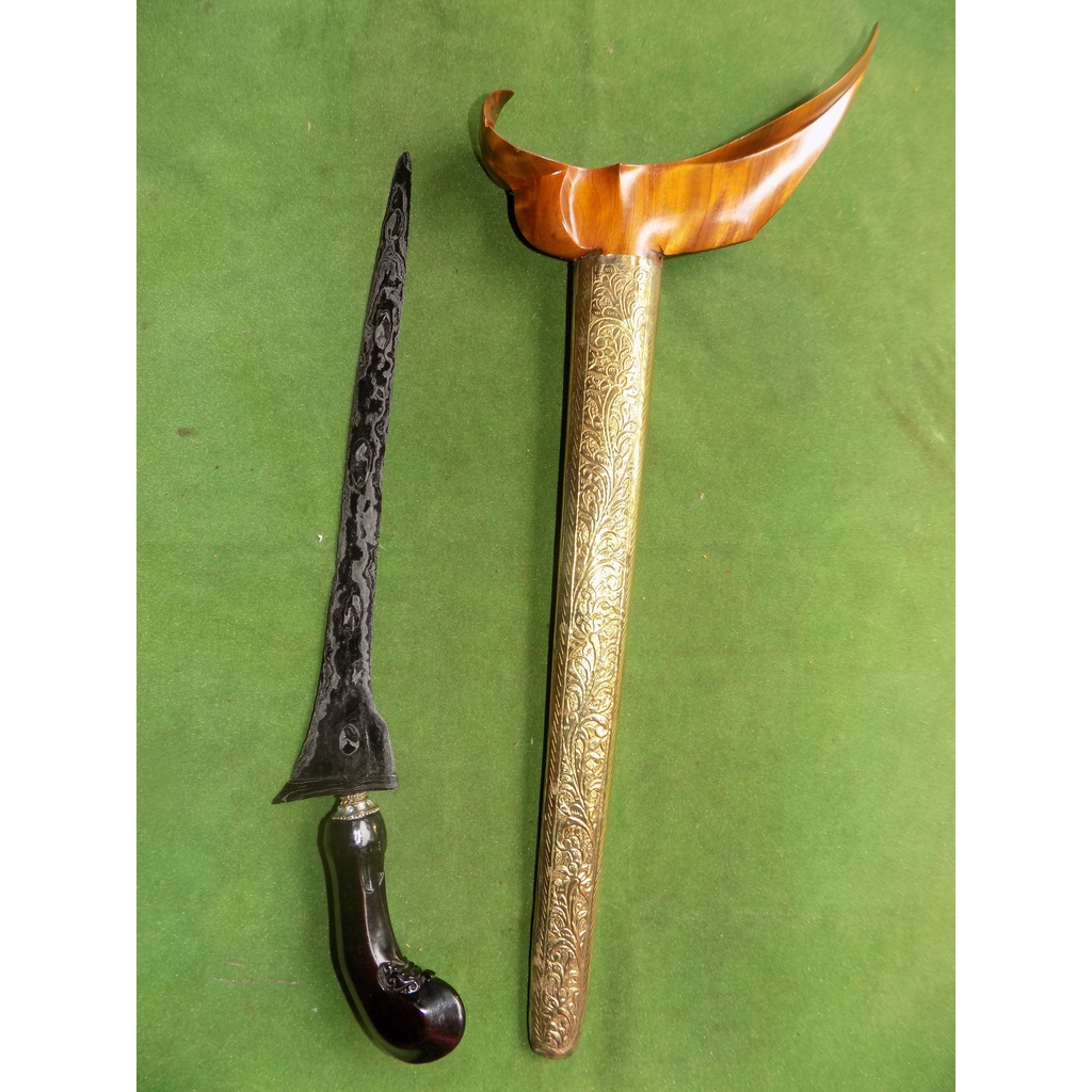 keris tilam upih pamor tambal 5 kulit semangka era mataram tua