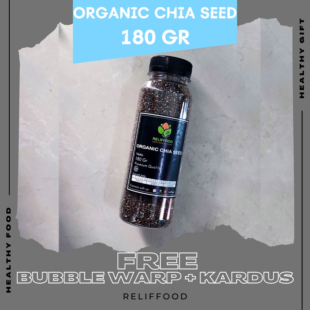 ORGANIC BLACK CHIA SEED MEXICO 180 GRAM