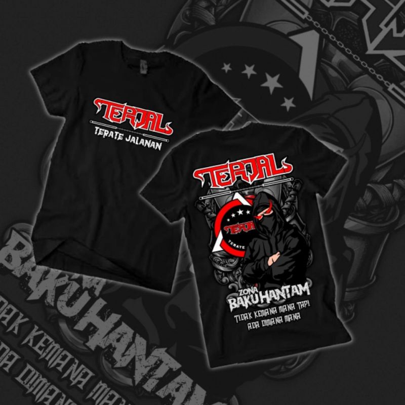 KAOS PSHT TERJAL ZONA BAKU HANTAM SABLON DTF TERBARU