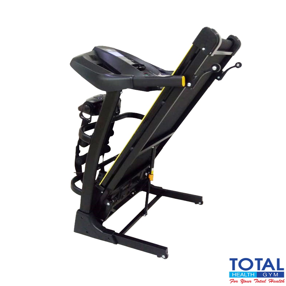 TOTAL HEALTH GYM - New Alat Olahraga Fitness Gym Sport Walking Pad Treadmill Listrik Elektrik Motor 2 HP TL 636 Auto Incline