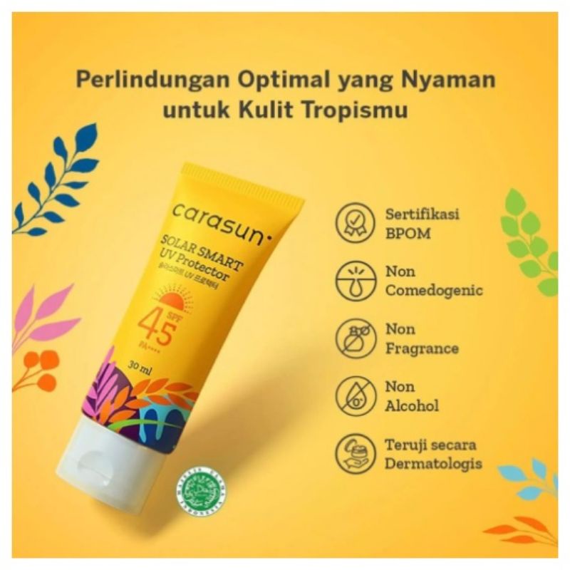 Carasun Solar Smart UV Protector SPF 45 PA++++/100% Original