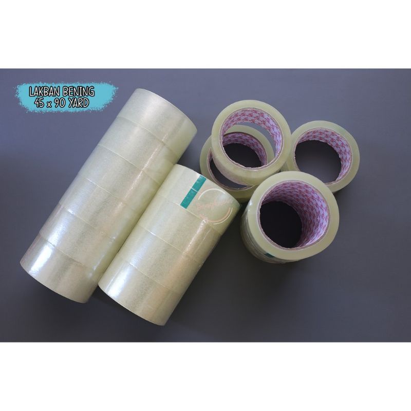 

Lakban Bening / isolasi besar 45x90 yard