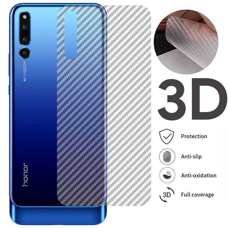 2pcs Film Pelindung Layar Belakang Full Cover 3d Carbon Fiber Untuk Huawei P 9 10 20 30 40 50 Pro