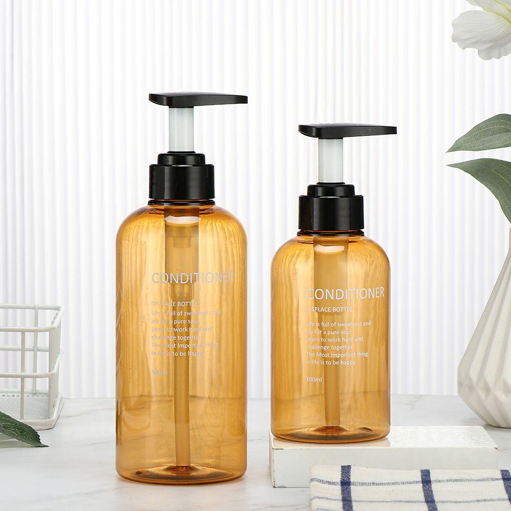 Suyo 3Pcs Botol Dispenser Wadah Botol Lotion Shampoo Reusable Conditioner Set