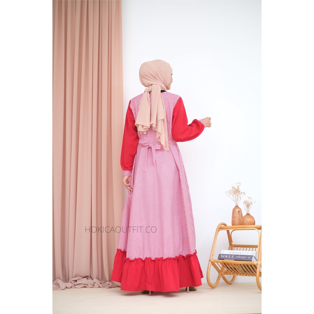 NATALIA DRES- DRES BERTALI DAN SAKU - UKURAN M-XL  - NEW MODEL - PAKAIAN WANITA - BISA COD