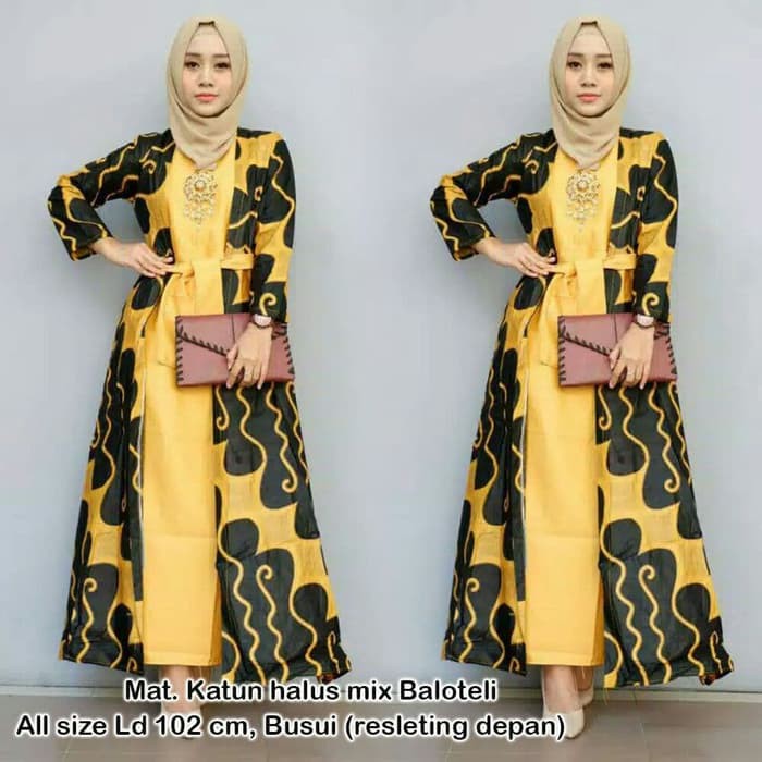 25+ Trend Terbaru Baju Batik Modern Wanita Muslim