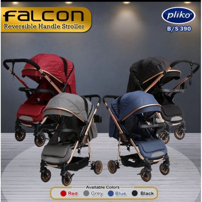 stroller pliko Falcon 390 reversible handle stroller