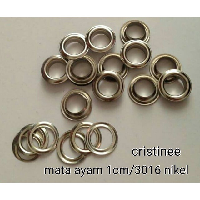 Mata ayam 1.2cm dan 10mm (100set)