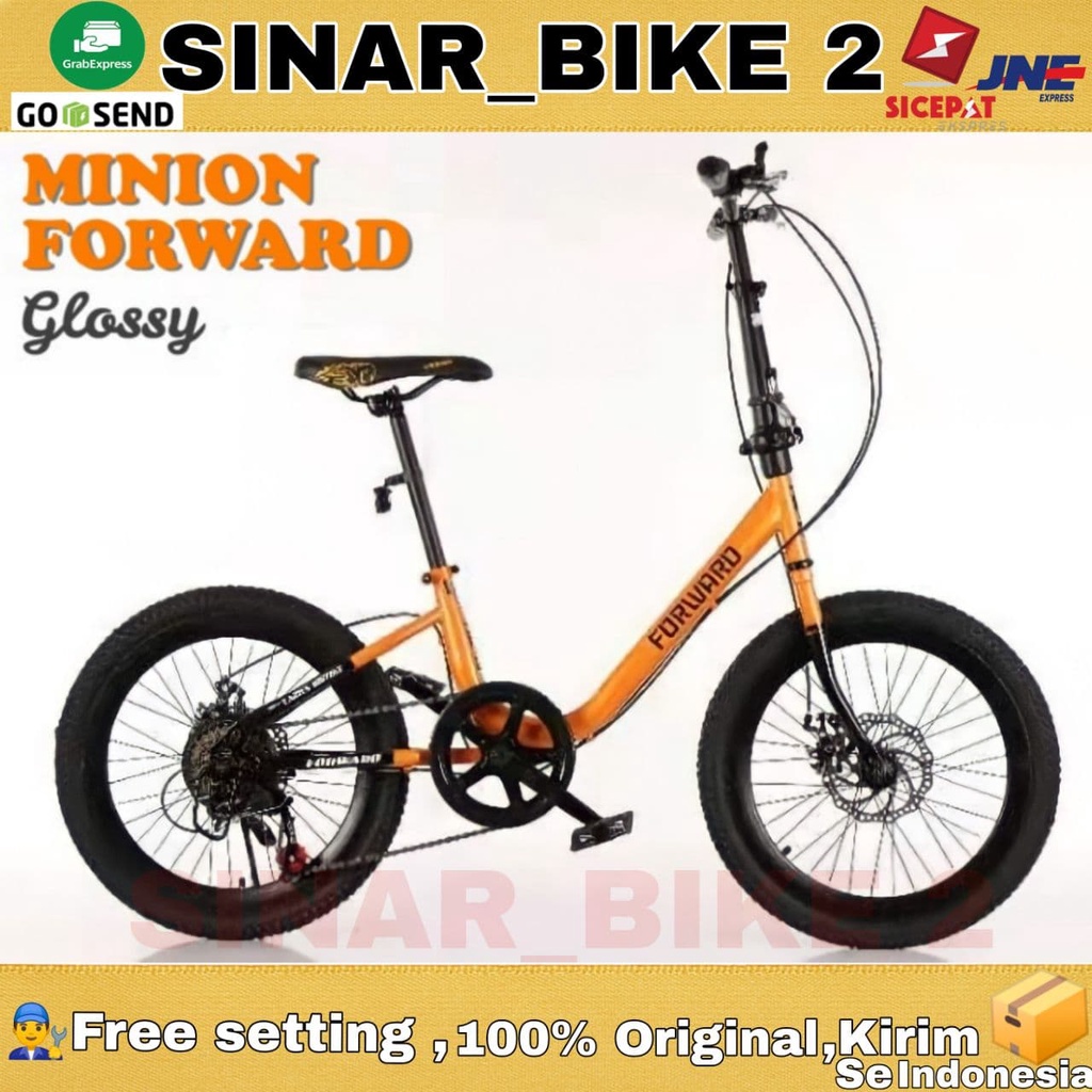 Sepeda MINION FORWARD Ukuran 20 Inch 7 Speed Rem Cakram