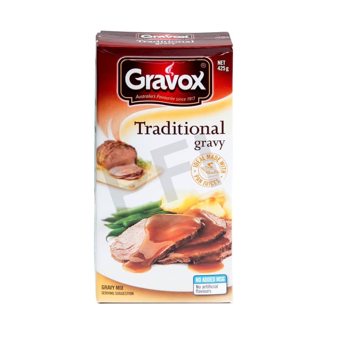 

Gravox Traditional Gravy Box 425 Gr ( Saus Steak Made Australia )