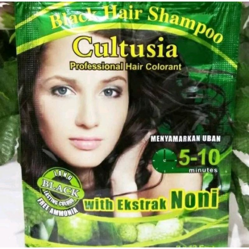 CULTUSIA BLACK HAIR SHAMPOO MENYAMARKAN UBAN.