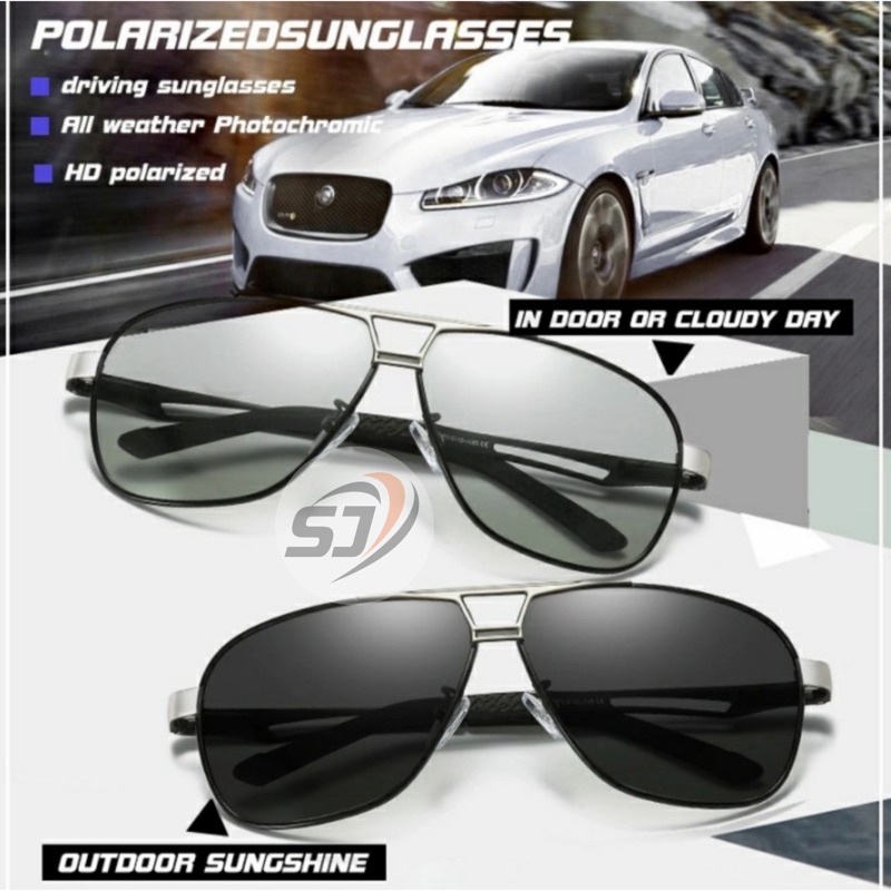 Kacamata Hitam Pria Keren  Polarized Original Sunglasses Anti silau Kelas Premium 8521