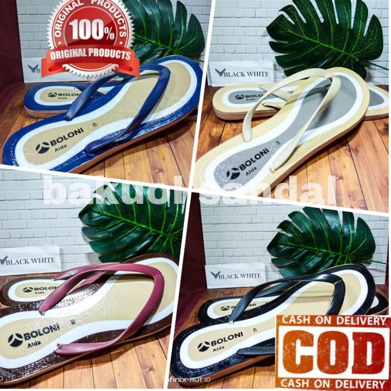 Sandal Wanita Sendal Selop Jelly Wanita Sandal slop Wanita Original Boloni • SMO.25Au22ᵛ