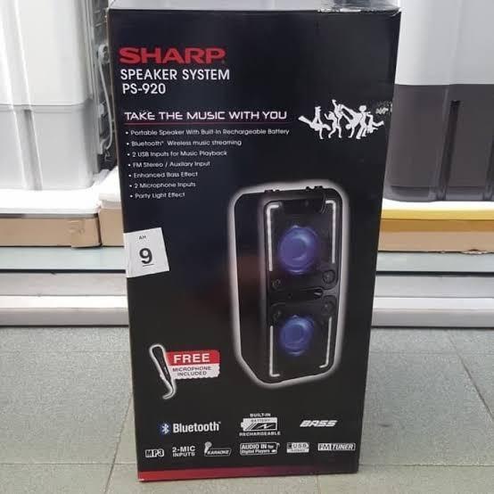 SHARP PS-920 / PS920 SPEAKER KARAOKE BLUETOOTH